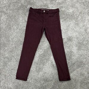 American Eagle Outfitters Women's High Rise Jeans - Burgundy